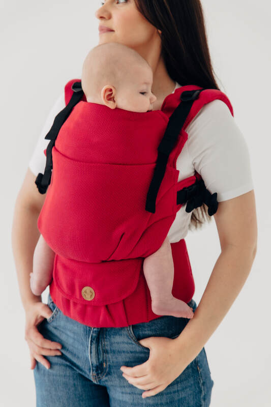 My First Baby Carrier - LennyUpGrade Carrier PRO, Standard Size, herringbone weave 100% cotton - LITTLE HERRINGBONE SEDONA #babywearing