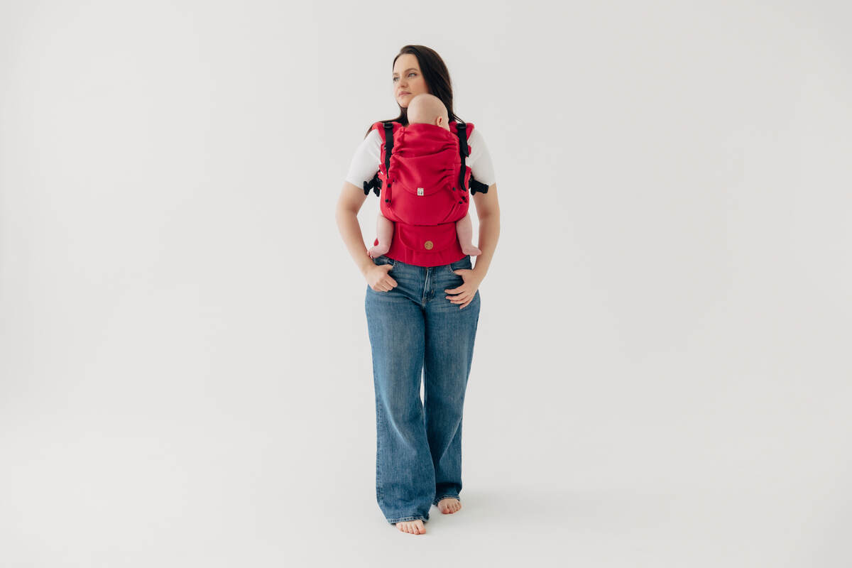 My First Baby Carrier - LennyUpGrade Carrier PRO, Standard Size, herringbone weave 100% cotton - LITTLE HERRINGBONE SEDONA #babywearing