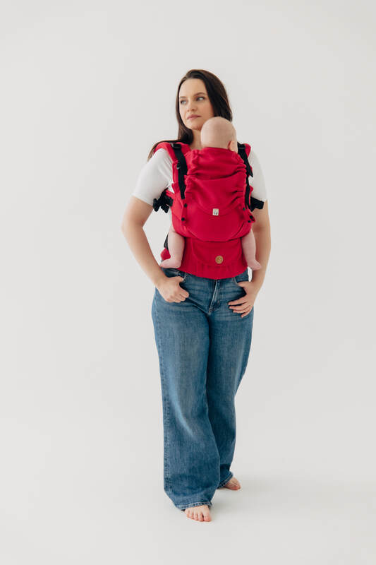 My First Baby Carrier - LennyUpGrade Carrier PRO, Standard Size, herringbone weave 100% cotton - LITTLE HERRINGBONE SEDONA #babywearing