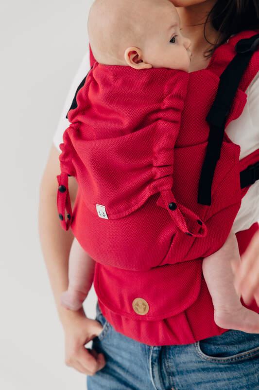 My First Baby Carrier - LennyUpGrade Carrier PRO, Standard Size, herringbone weave 100% cotton - LITTLE HERRINGBONE SEDONA #babywearing