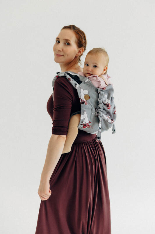 Lenny Buckle Onbuhimo PRO Tragehilfe, Größe Standard, Jacquardwebung (100% Baumwolle) - MOOMINMAMMA - ROOTED #babywearing