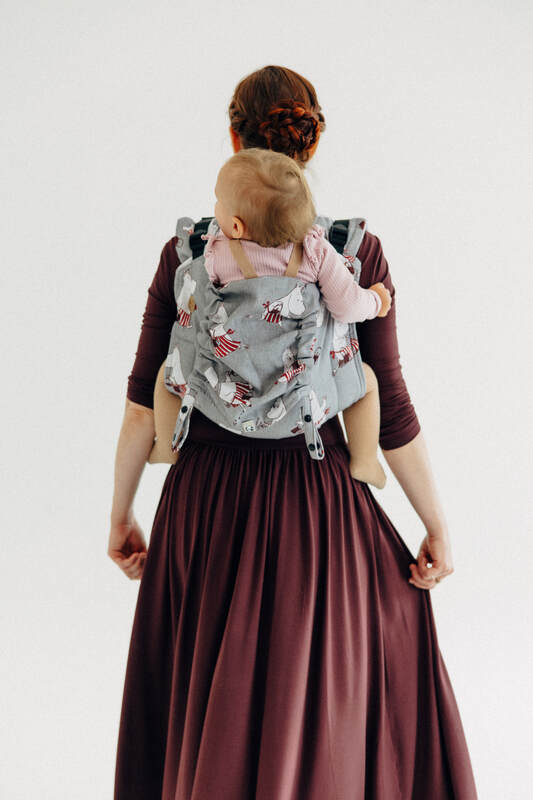 Lenny Buckle Onbuhimo PRO Tragehilfe, Größe Standard, Jacquardwebung (100% Baumwolle) - MOOMINMAMMA - ROOTED #babywearing