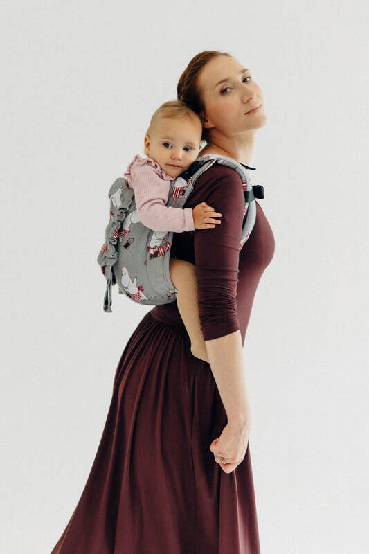 Lenny Buckle Onbuhimo PRO Tragehilfe, Größe Standard, Jacquardwebung (100% Baumwolle) - MOOMINMAMMA - ROOTED #babywearing