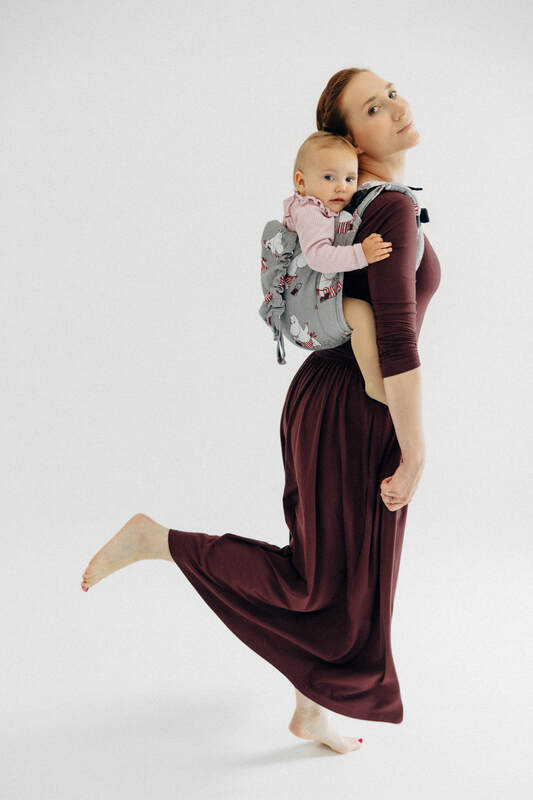 Lenny Buckle Onbuhimo PRO Tragehilfe, Größe Standard, Jacquardwebung (100% Baumwolle) - MOOMINMAMMA - ROOTED #babywearing
