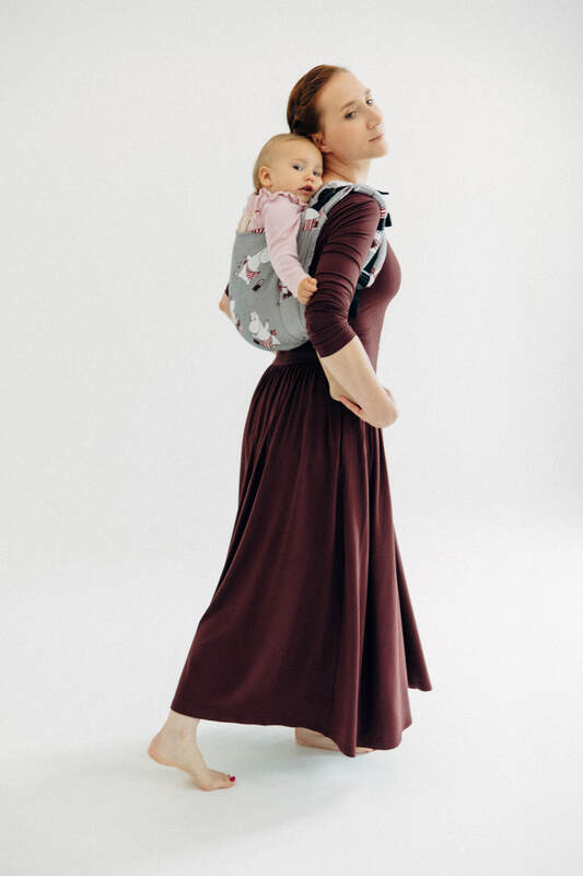 Lenny Buckle Onbuhimo PRO Tragehilfe, Größe Standard, Jacquardwebung (100% Baumwolle) - MOOMINMAMMA - ROOTED #babywearing