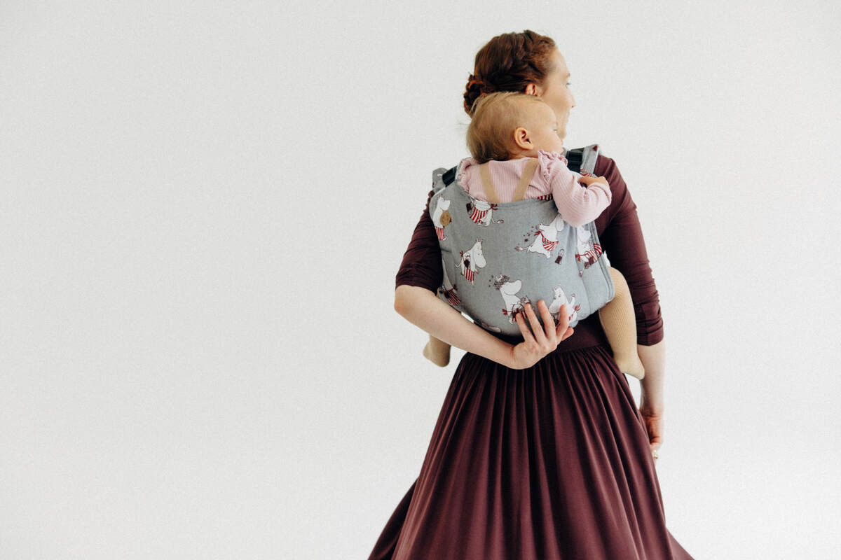 Lenny Buckle Onbuhimo PRO Tragehilfe, Größe Standard, Jacquardwebung (100% Baumwolle) - MOOMINMAMMA - ROOTED #babywearing