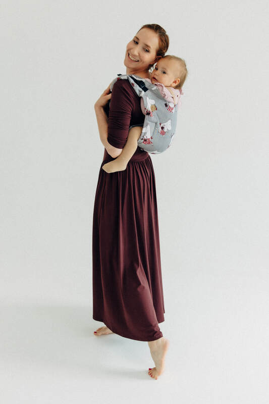 Lenny Buckle Onbuhimo PRO Tragehilfe, Größe Standard, Jacquardwebung (100% Baumwolle) - MOOMINMAMMA - ROOTED #babywearing