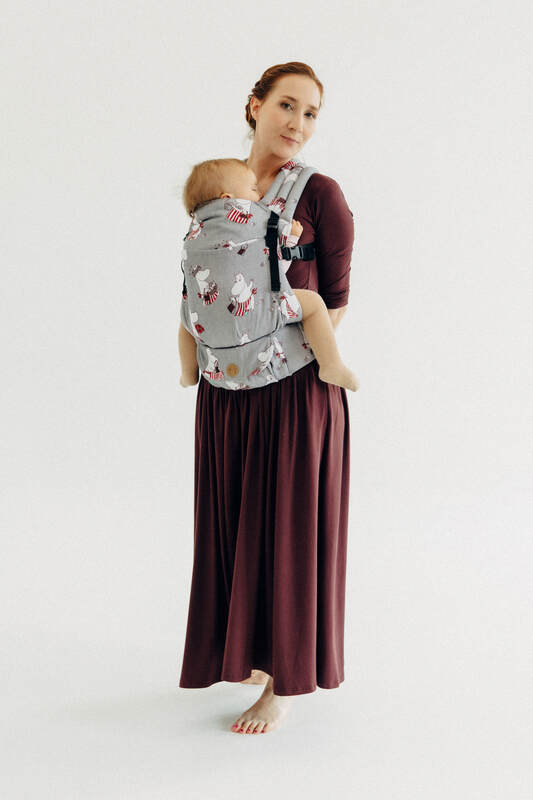 LennyLight Tragehilfe, Größe Standard, Jacquardwebung, 100% Baumwolle - MOOMINMAMMA - ROOTED #babywearing