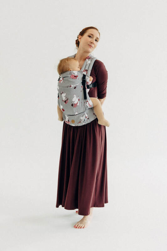 LennyLight Tragehilfe, Größe Standard, Jacquardwebung, 100% Baumwolle - MOOMINMAMMA - ROOTED #babywearing