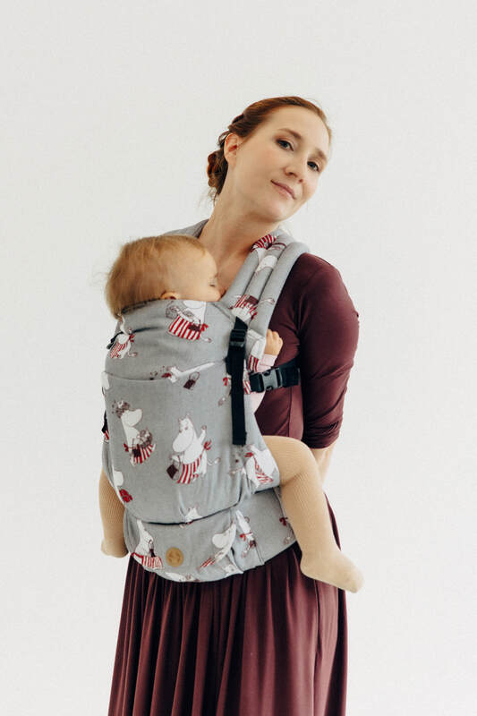 LennyLight Tragehilfe, Größe Standard, Jacquardwebung, 100% Baumwolle - MOOMINMAMMA - ROOTED #babywearing