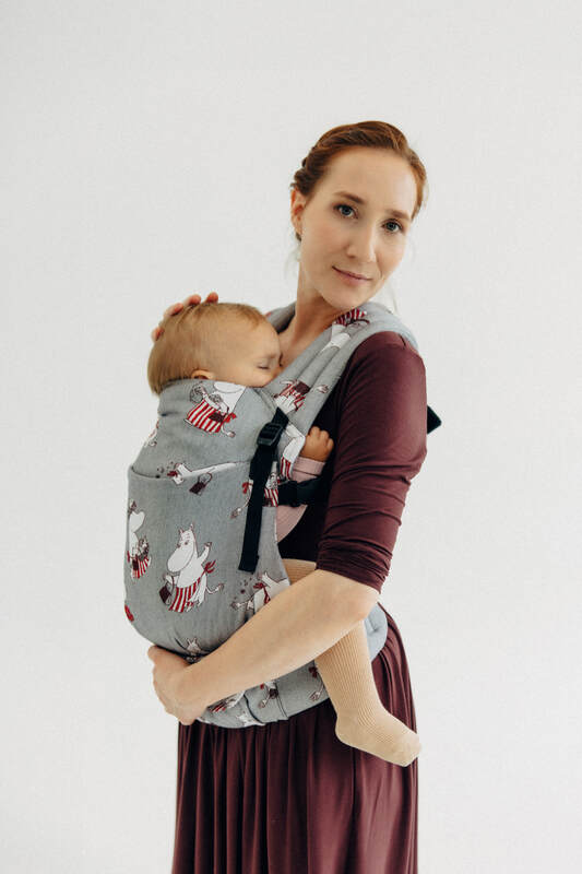 LennyLight Tragehilfe, Größe Standard, Jacquardwebung, 100% Baumwolle - MOOMINMAMMA - ROOTED #babywearing