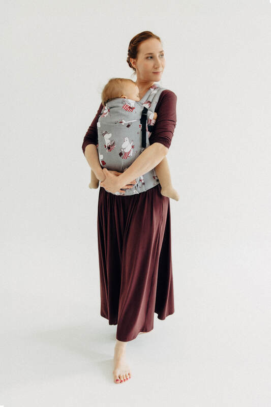 LennyLight Tragehilfe, Größe Standard, Jacquardwebung, 100% Baumwolle - MOOMINMAMMA - ROOTED #babywearing