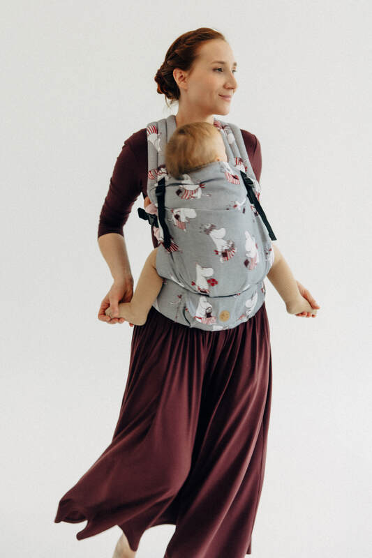 LennyLight Tragehilfe, Größe Standard, Jacquardwebung, 100% Baumwolle - MOOMINMAMMA - ROOTED #babywearing