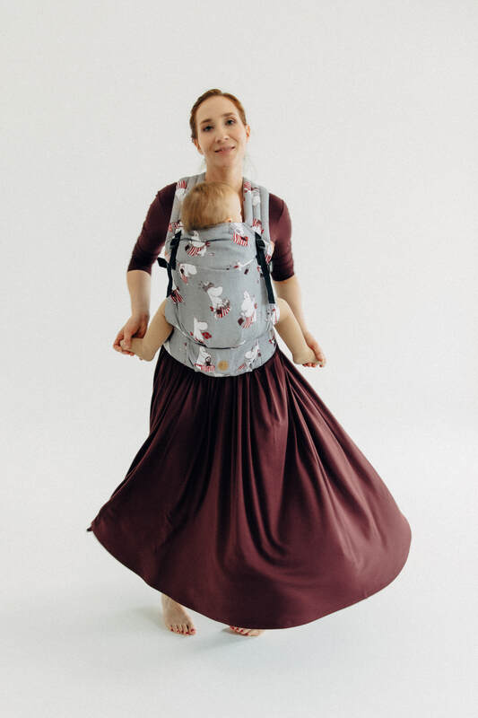LennyLight Tragehilfe, Größe Standard, Jacquardwebung, 100% Baumwolle - MOOMINMAMMA - ROOTED #babywearing