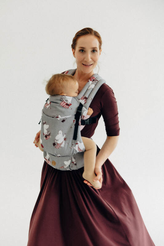 LennyLight Tragehilfe, Größe Standard, Jacquardwebung, 100% Baumwolle - MOOMINMAMMA - ROOTED #babywearing