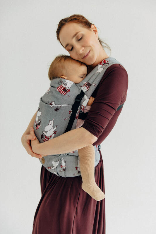 LennyLight Tragehilfe, Größe Standard, Jacquardwebung, 100% Baumwolle - MOOMINMAMMA - ROOTED #babywearing
