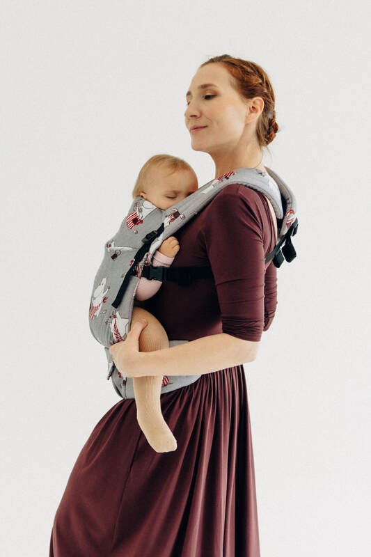 LennyLight Tragehilfe, Größe Standard, Jacquardwebung, 100% Baumwolle - MOOMINMAMMA - ROOTED #babywearing