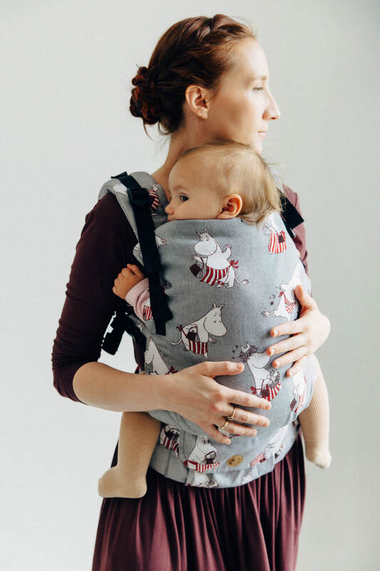 Porte-bébé LennyUpGrade PRO, taille standard, jacquard, 100% coton - MOOMINMAMMA - ROOTED #babywearing