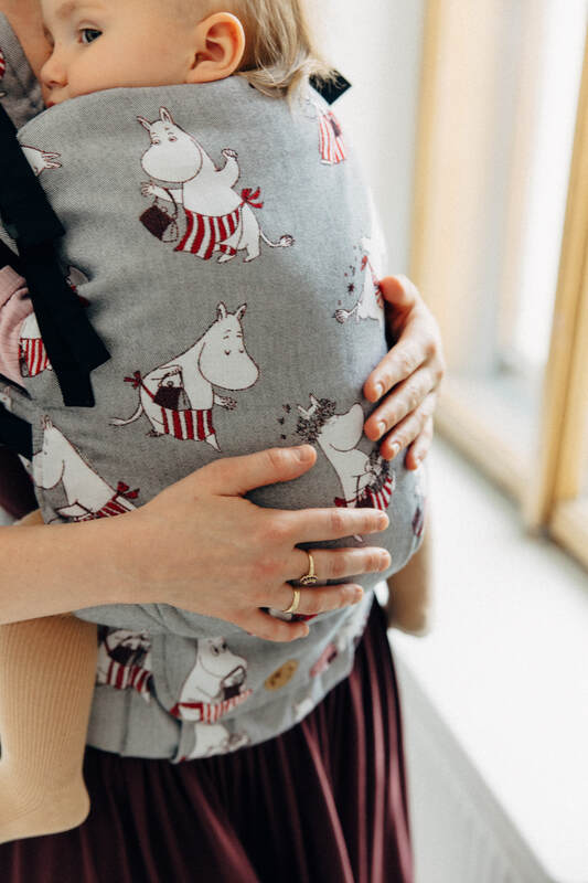 Porte-bébé LennyUpGrade PRO, taille standard, jacquard, 100% coton - MOOMINMAMMA - ROOTED #babywearing