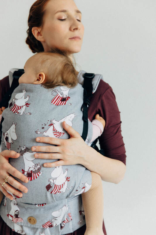 Porte-bébé LennyUpGrade PRO, taille standard, jacquard, 100% coton - MOOMINMAMMA - ROOTED #babywearing