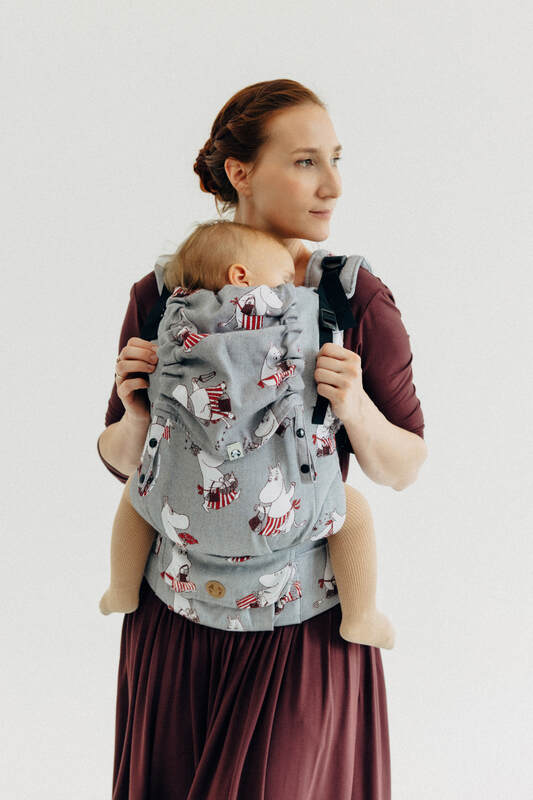 Porte-bébé LennyUpGrade PRO, taille standard, jacquard, 100% coton - MOOMINMAMMA - ROOTED #babywearing