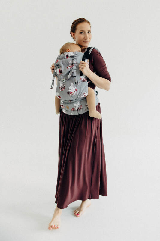 Porte-bébé LennyUpGrade PRO, taille standard, jacquard, 100% coton - MOOMINMAMMA - ROOTED #babywearing