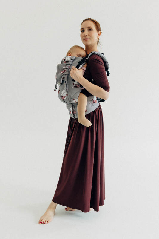 Porte-bébé LennyUpGrade PRO, taille standard, jacquard, 100% coton - MOOMINMAMMA - ROOTED #babywearing