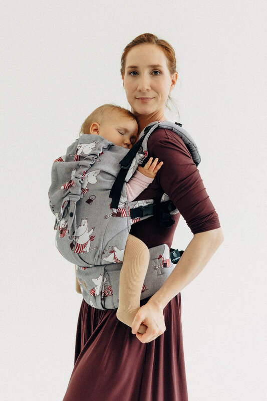 Porte-bébé LennyUpGrade PRO, taille standard, jacquard, 100% coton - MOOMINMAMMA - ROOTED #babywearing