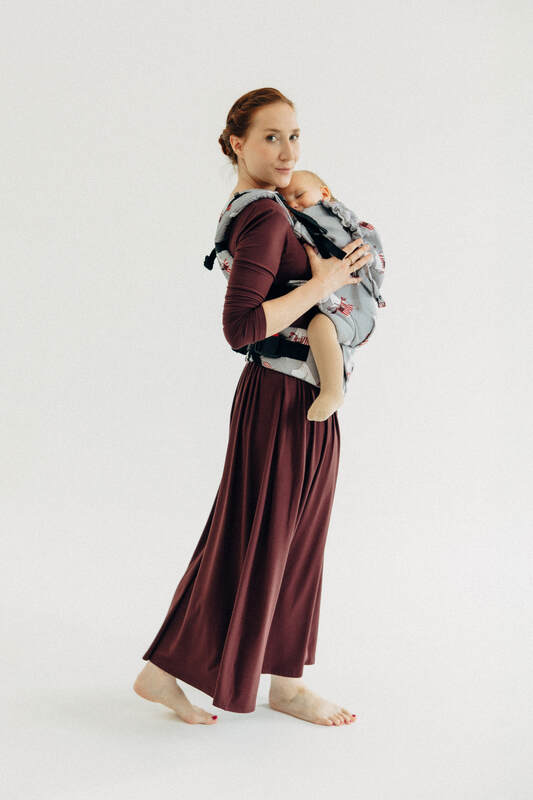 Porte-bébé LennyUpGrade PRO, taille standard, jacquard, 100% coton - MOOMINMAMMA - ROOTED #babywearing