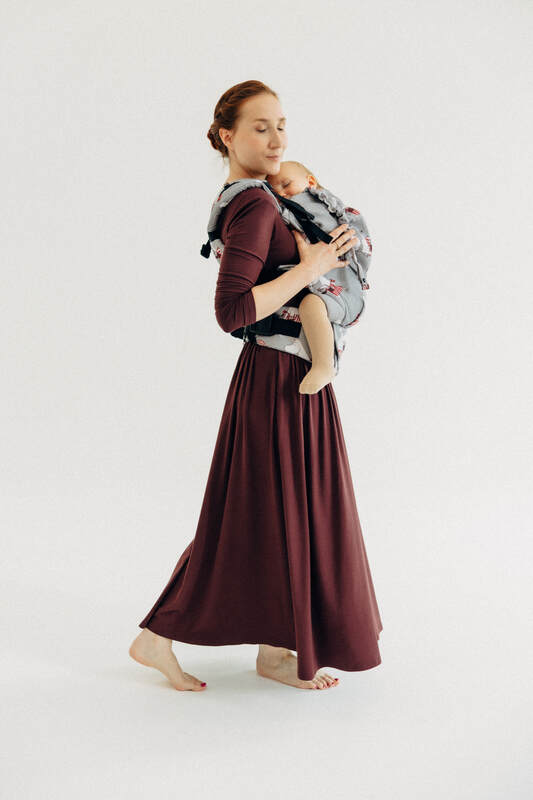 Porte-bébé LennyUpGrade PRO, taille standard, jacquard, 100% coton - MOOMINMAMMA - ROOTED #babywearing