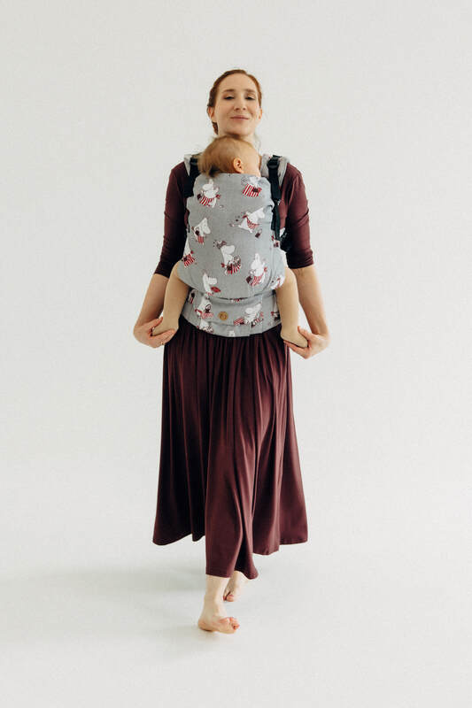 Porte-bébé LennyUpGrade PRO, taille standard, jacquard, 100% coton - MOOMINMAMMA - ROOTED #babywearing