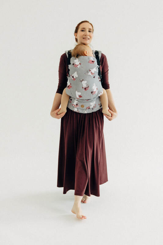 Porte-bébé LennyUpGrade PRO, taille standard, jacquard, 100% coton - MOOMINMAMMA - ROOTED #babywearing