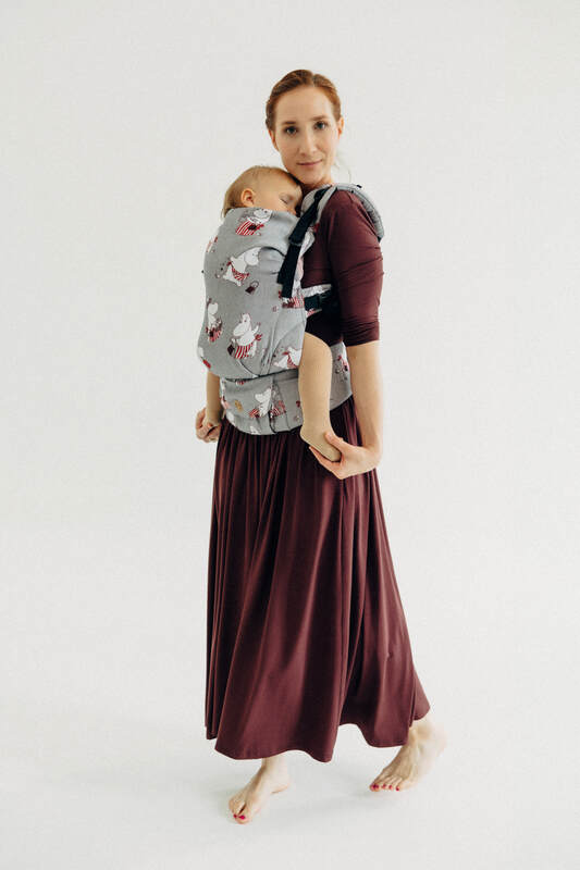 Porte-bébé LennyUpGrade PRO, taille standard, jacquard, 100% coton - MOOMINMAMMA - ROOTED #babywearing