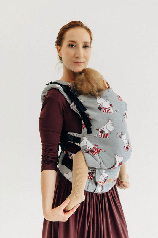 Porte-bébé LennyUpGrade PRO, taille standard, jacquard, 100% coton - MOOMINMAMMA - ROOTED #babywearing