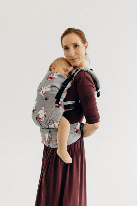 Porte-bébé LennyUpGrade PRO, taille standard, jacquard, 100% coton - MOOMINMAMMA - ROOTED #babywearing