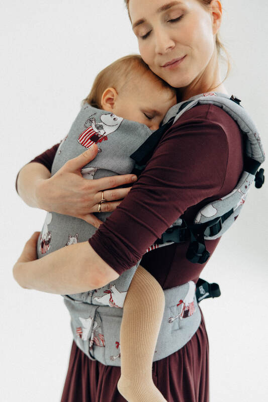 Porte-bébé LennyUpGrade PRO, taille standard, jacquard, 100% coton - MOOMINMAMMA - ROOTED #babywearing