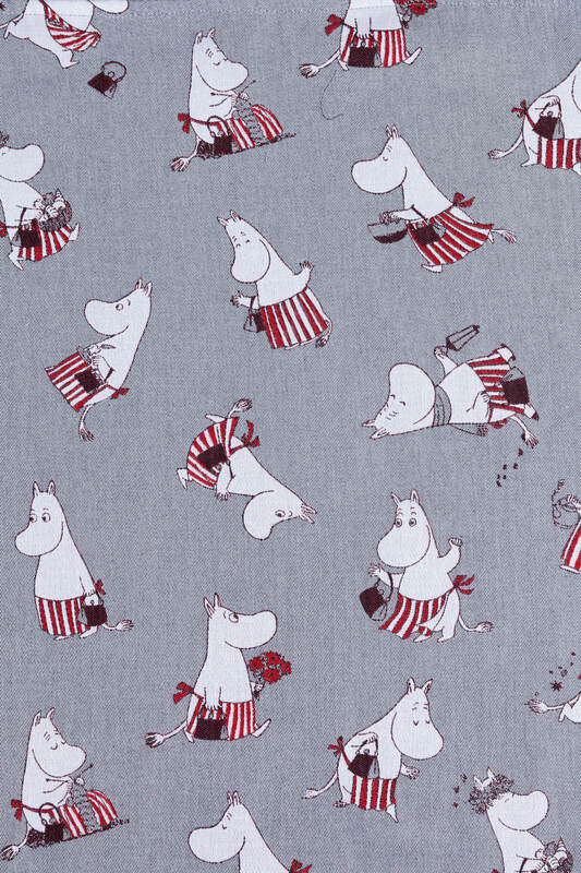 RingSling, Jacquardwebung (100% Baumwolle), mit Raffung an den Ringen - MOOMINMAMMA - ROOTED - standard 1.8m #babywearing