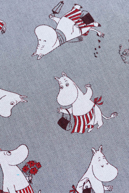 RingSling, Jacquardwebung (100% Baumwolle), mit Raffung an den Ringen - MOOMINMAMMA - ROOTED - standard 1.8m #babywearing