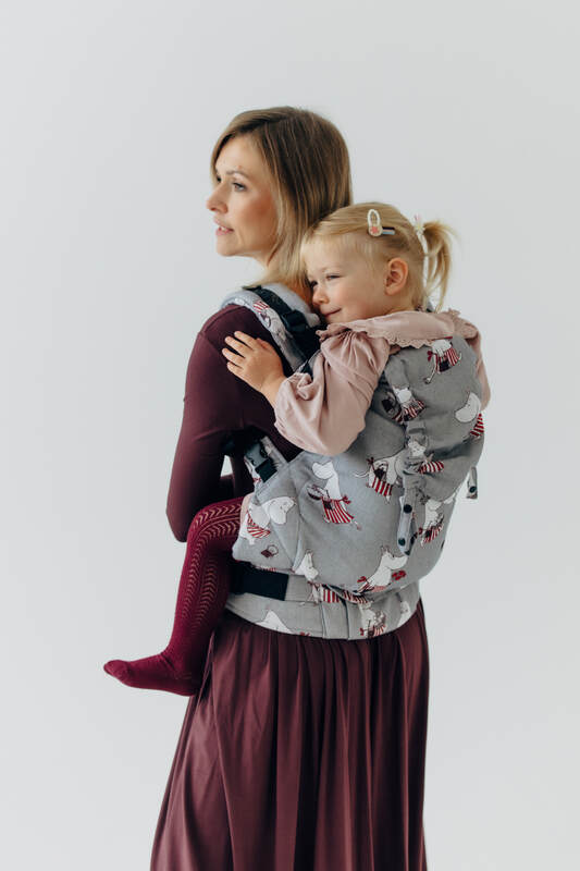 LennyPreschool Carrier, Preschool Size, jacquard weave (100% cotton) - MOOMINMAMMA - ROOTED #babywearing