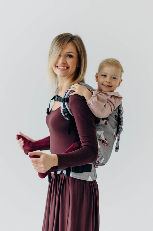 LennyPreschool Carrier, Preschool Size, jacquard weave (100% cotton) - MOOMINMAMMA - ROOTED #babywearing