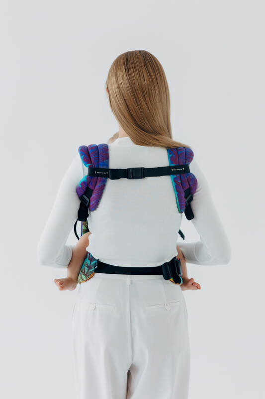 LennyLight - kompakt og justerbar bæresele, Størrelse Standard, RAINFOREST - CARNIVAL #babywearing