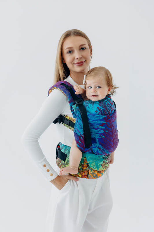 LennyUpGrade PRO - justerbar bæresele, Størrelse Standard, RAINFOREST - CARNIVAL #babywearing