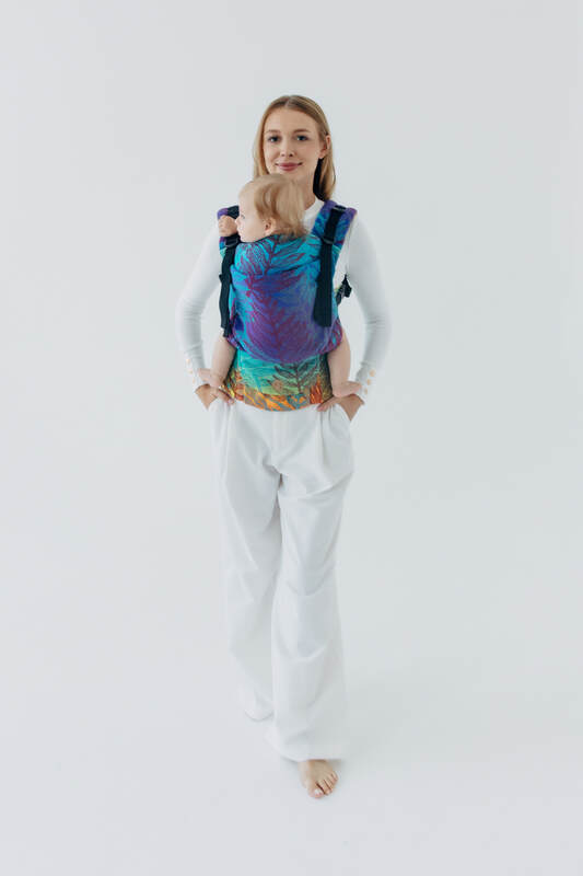 LennyUpGrade PRO - justerbar bæresele, Størrelse Standard, RAINFOREST - CARNIVAL #babywearing