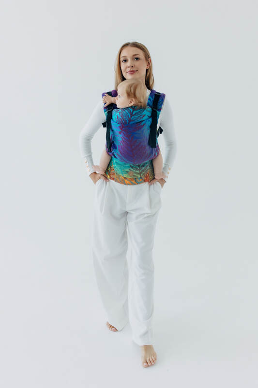 LennyUpGrade PRO - justerbar bæresele, Størrelse Standard, RAINFOREST - CARNIVAL #babywearing