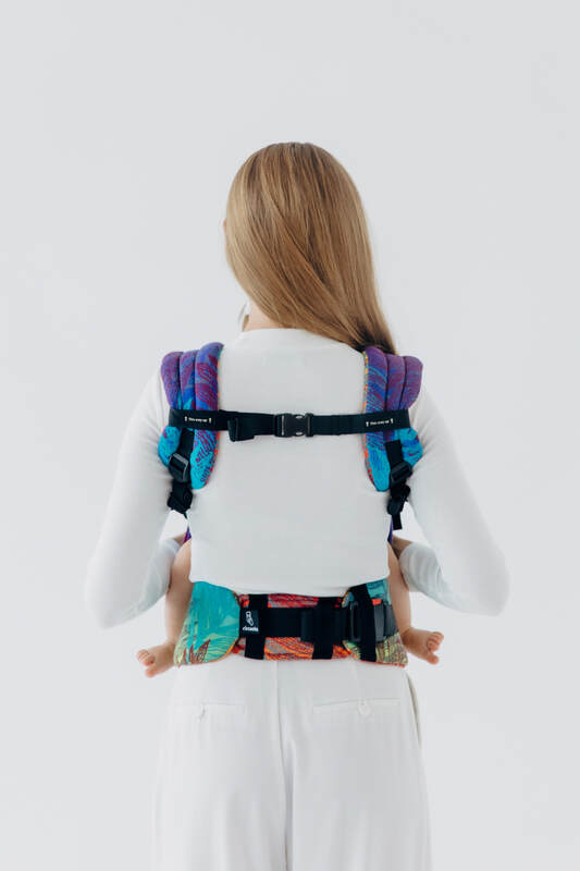 LennyUpGrade PRO - justerbar bæresele, Størrelse Standard, RAINFOREST - CARNIVAL #babywearing