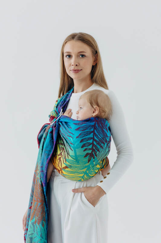 Sling cu inele, Mărime Standard 1,8 m, RAINFOREST - CARNIVAL #babywearing