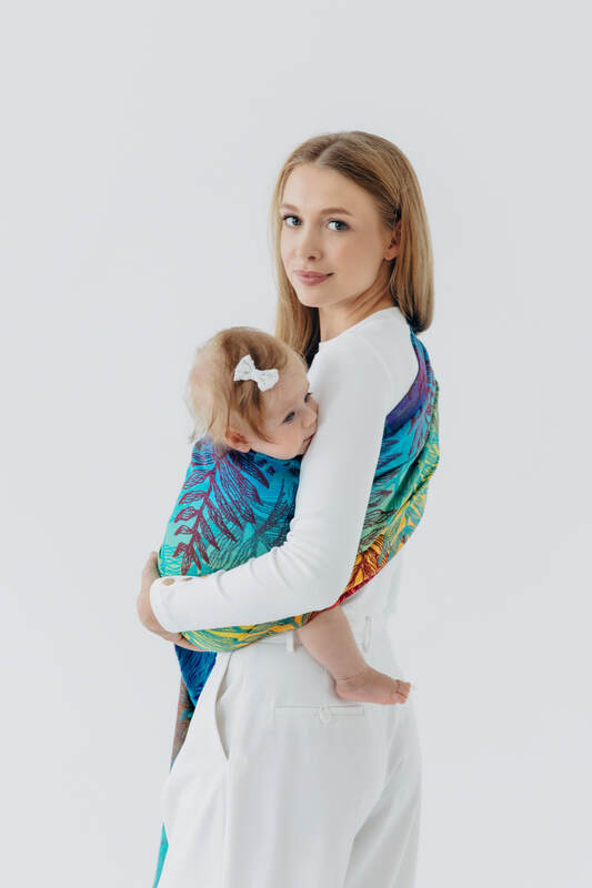 Sling cu inele, Mărime Standard 1,8 m, RAINFOREST - CARNIVAL #babywearing