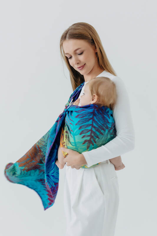 Sling cu inele, Mărime Standard 1,8 m, RAINFOREST - CARNIVAL #babywearing