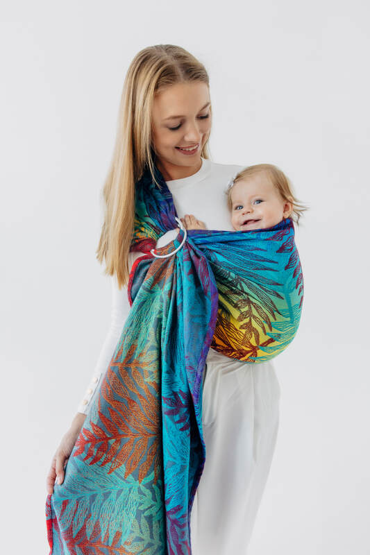 Sling cu inele, Mărime Standard 1,8 m, RAINFOREST - CARNIVAL #babywearing
