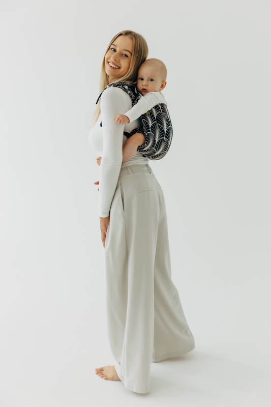 Lenny Buckle Onbuhimo PRO baby carrier, standard size, jacquard weave (100% cotton) - DECO - GRAINFIELDS #babywearing